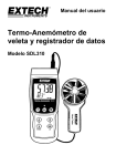 Termo-Anemómetro de veleta y registrador de datos