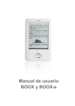 Manual de usuario BOOX y BOOX-s