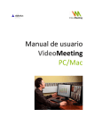 Manual de usuario VideoMeeting PC/Mac