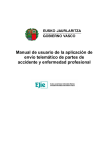 Manual de usuario de la aplicación de envío telemático de partes de