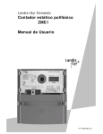 Contador estático polifásico ZME1 Manual de Usuario