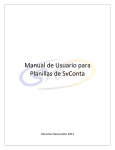 Manual de Usuario para Planillas de SvConta