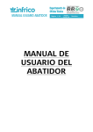 MANUAL DE USUARIO DEL ABATIDOR