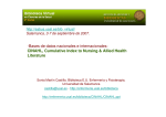 CINAHL, Cumulative Index to Nursing & Allied Health Literature