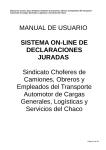 manual de usuario dj - Sindicato de Camioneros del Chaco