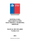 Manual de Usuario SIDEMAR - Servicio Nacional de Aduanas