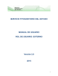 SERVICIO FITOSANITARIO DEL ESTADO MANUAL DE USUARIO