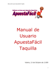 Descargar Manual de Usuario ApuestaFácil Taquilla PDF