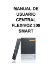 MANUAL DE USUARIO CENTRAL FLEXIVOZ 308 SMART