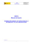 CRETA Manual de Usuario - Ministerio de Industria, Energía y Turismo