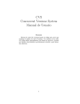 CVS Concurrent Versions System Manual de Usuario