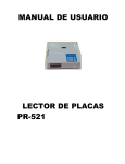 MANUAL DE USUARIO LECTOR DE PLACAS PR-521