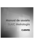 Manual de usuario SLAIC Metrología - slaic