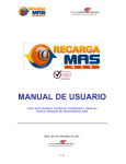 MANUAL DE USUARIO - Recargas Electronicas y Tiempo Aire de