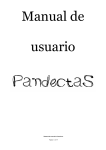 Manual de usuario de Pandectas Página 1 de 34