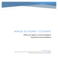 MANUAL DE USUARIo - ESTUDIANTE