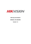 Manual de usuario serie DS-7200HVI-ST
