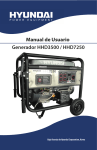 Manual de Usuario Generador HHD3500 / HHD7250