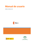 Manual de usuario - Junta de Andalucía
