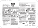 Sanyo -- VWM-950 - Instructions Manuals