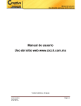 Manual del usuario - Uso del Sitio Web CICCH