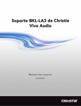 Soporte BKL-LA3 de Christie Vive Audio