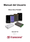 Manual del Usuario Disco Duro Portátil StoreJet® 25