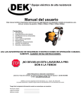Pressure Washers Owner`s Manual Spanish 4-13-2007