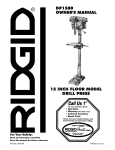 Safety Instructions For Drill Press