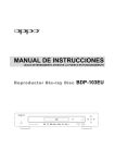 Manual Oppo BDP-103EU castellano (Spain)