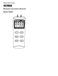 Manual del usuario Manómetro para presión diferencial Modelo