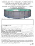 2011 Spanish Pro-Series Round Frame Pool Manual.indd