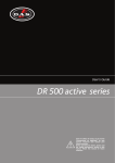 DR 500 active series User´s Guide