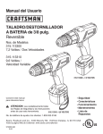 Manual del Usuario TALADRO/DESTORNILLADOR A