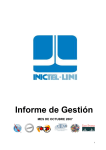 Informe de Gestión-Octubre2007 Invest. y desarrollo - Inictel-UNI