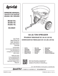 130 LB. Tow Spreader owNerS MaNUaL Model No. 45