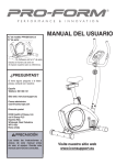 MANUAL DEL USUARIO - Icon Heath & Fitness