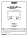 CARRO PORTA MESAS MODELO #6520 ADVERTENCIA