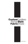 CustomCordless RomanStyle FabricShade