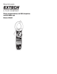 Pinza amperimétrica de 600 Amperios CA/CD RMS real