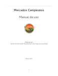 Manual del usuario - Sistema de Mercados Campesinos