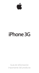 iPhone 3G - Guía de información importante del producto