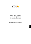 Guía de Instalación Cámara Axis 221 223M