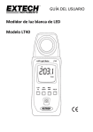 GUÍA DEL USUARIO Medidor de luz blanca de LED Modelo LT40