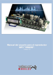 Manual del usuario para el reproductor MP3 ”VM8095”.