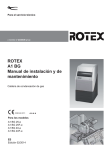 ROTEX A1 BG Manual de instalación y de mantenimiento
