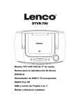 Manual Reproductor de DVD Lenco DTVR-700