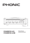 POWERPOD 410 POWERPOD 410R