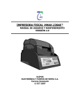 Manual de la impresora Fiscal VMAX220AE