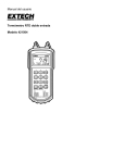 Manual del usuario Termómetro RTD doble entrada Modelo 421504